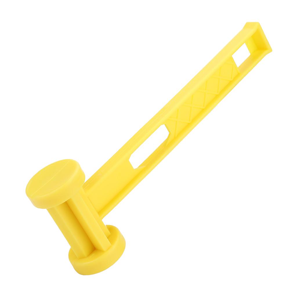 Plastic Ground Nail Hammer, Portable Yellow Tent Nails Nails Peg Hammer Lawn Tarp Stakes Lightweight Tools for Camping Accessories