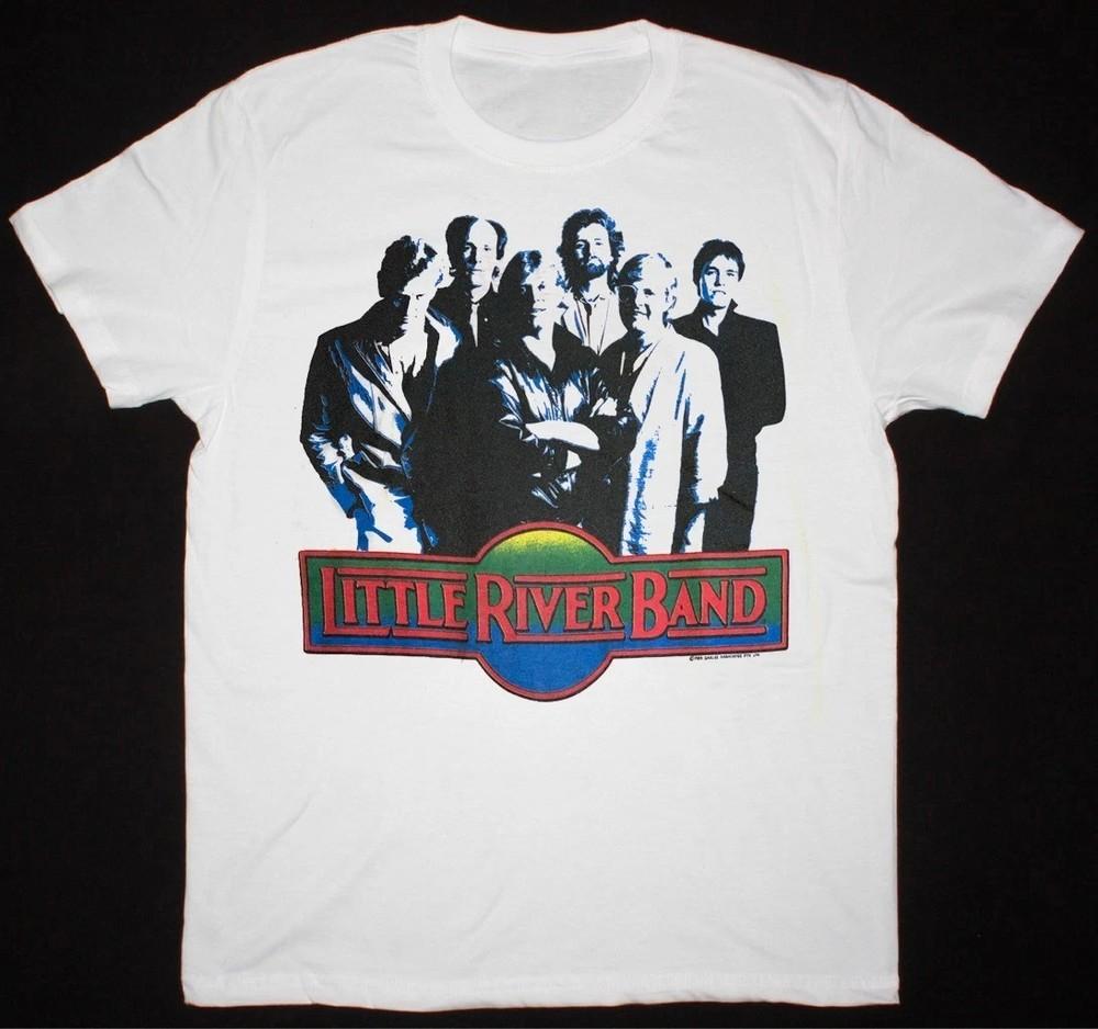 1984 Little River Band Мировой Тур Футболка Классическая Белая Унисекс S-5XL CM334 Унисекс Футболка XL