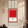 2026 Song-Style Silk Scroll Wall Calendar: Double-Sided Hanging with Calligraphy and Blank Painting Sections
