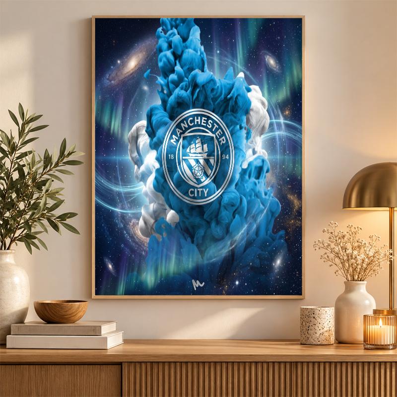 Manchester City Deimantinio Dažymo Rinkinys 5D Pilnas Gręžimas Pasidaryk Pats Deimantinė Mozaika Sienos Menas Namų Dekoras