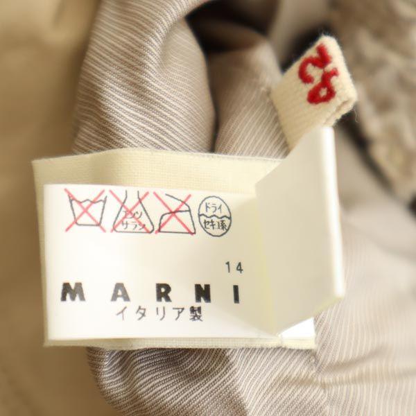 Marni Hergestellt in Italien Leinenmischung Keine Farbe Jacke 42 Greige Damen Gebraucht