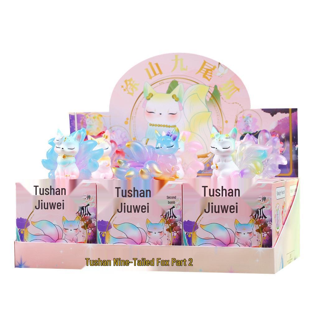 New Little Fox Spirit Luminous Ornament Doll - Ancient Style Trendy Desktop Gift