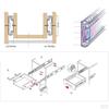 250-500mm Heavy Runners Ball Bearing Drawer Slides Rail