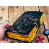 Handgefertigtes Lederjournal mit Büttenpapier Drittes Auge Grimoire-Journal Antikes leeres Zauberbuch Wicca Notizbuch Horror Spezialbuch