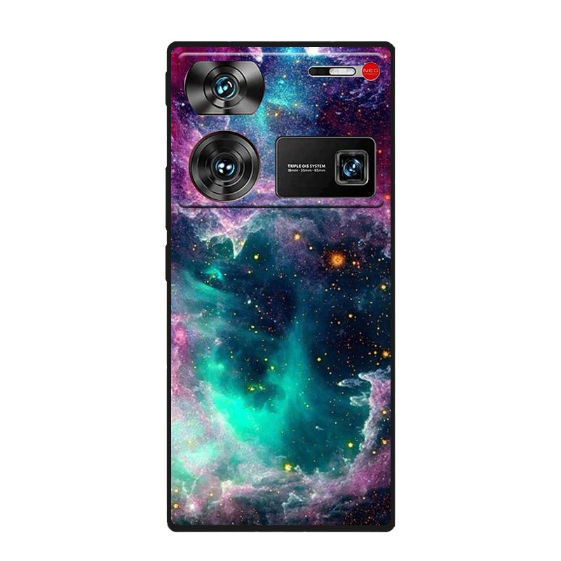 For ZTE nubia Z60 Ultra Case Silicone Luxury Space Soft Bumper for Nubia Z60 Ultra 5G NX721J Phone Cover TPU Funda Fashion Bag