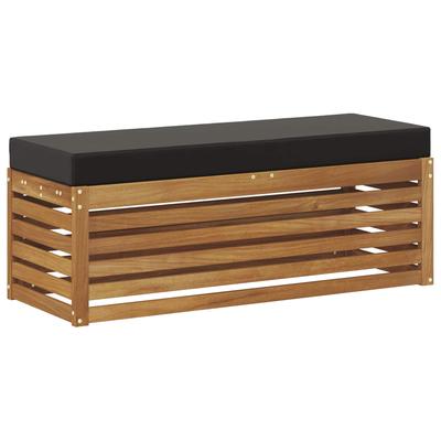 Outdoor Stool Bench Solid Acacia Wood Natural