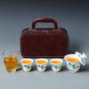Portable Outdoor Travel Tea Set Car Express Cup Kung Fu Tea Set Company Activities Store Opening Gifts
