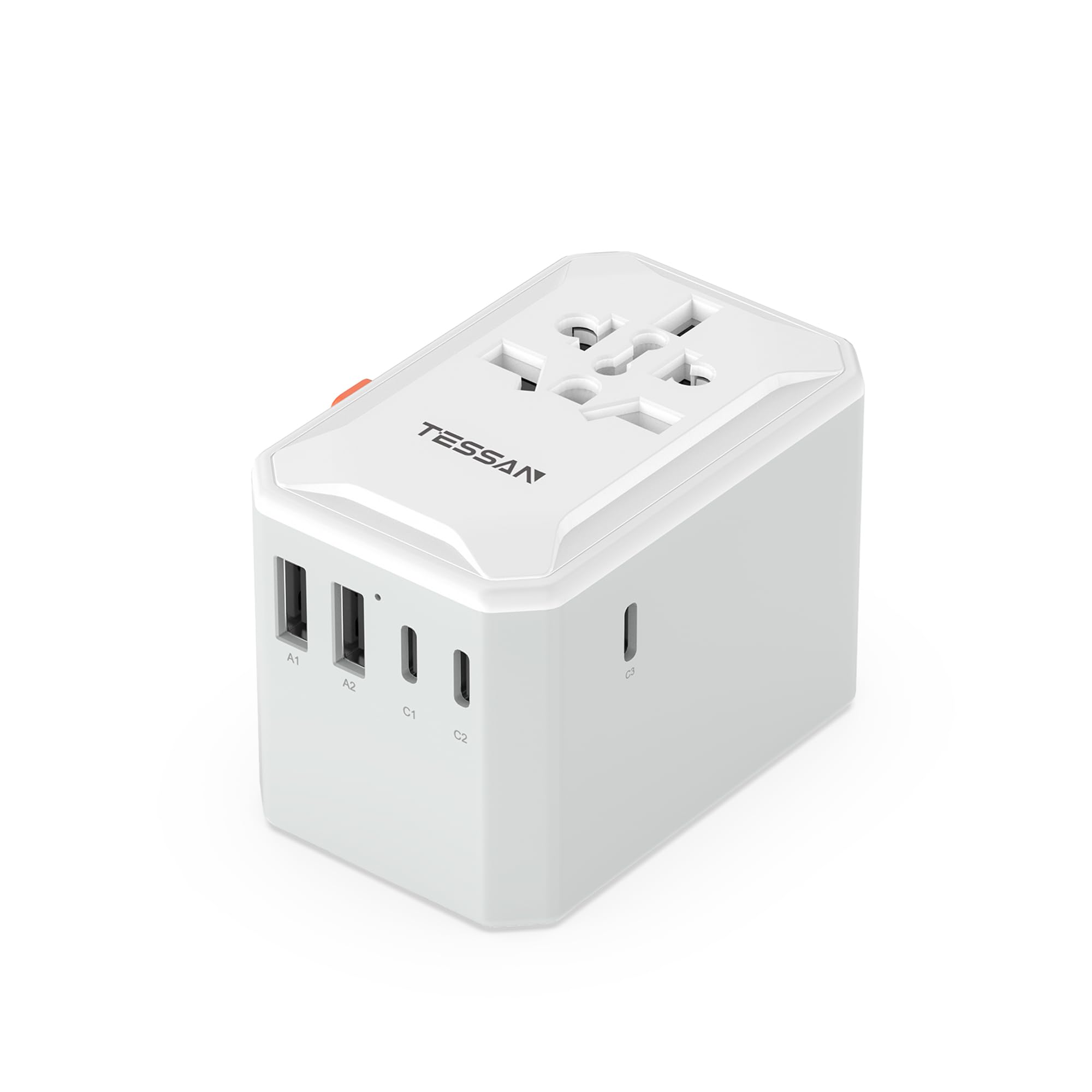 

Conversion compatible with the whole convenient item for overseas charges 6 devices comes with 5 USB overseas conversion outlet compatible with plug, білий