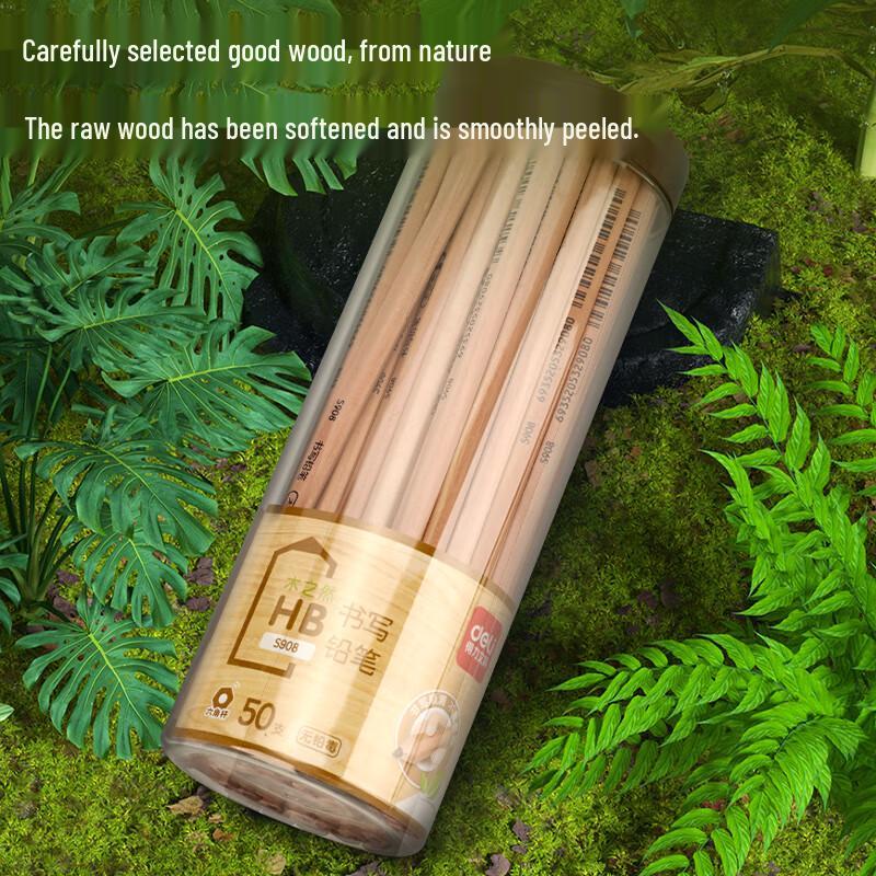 Deli S908 Natural Wood Pencils