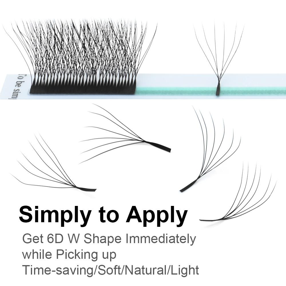 NAGARAKU Floração Automática Formato W Bloom 3D 4D 5D 6D 7D 8D Cílios Pré-feitos em Leque Velocidade Extensões de Cílios Naturais Macios Leves Cheios Densos
