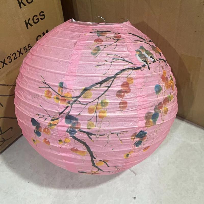 Red Double Happiness Lanterns for Chinese Wedding Room Decoration and Photo Props
