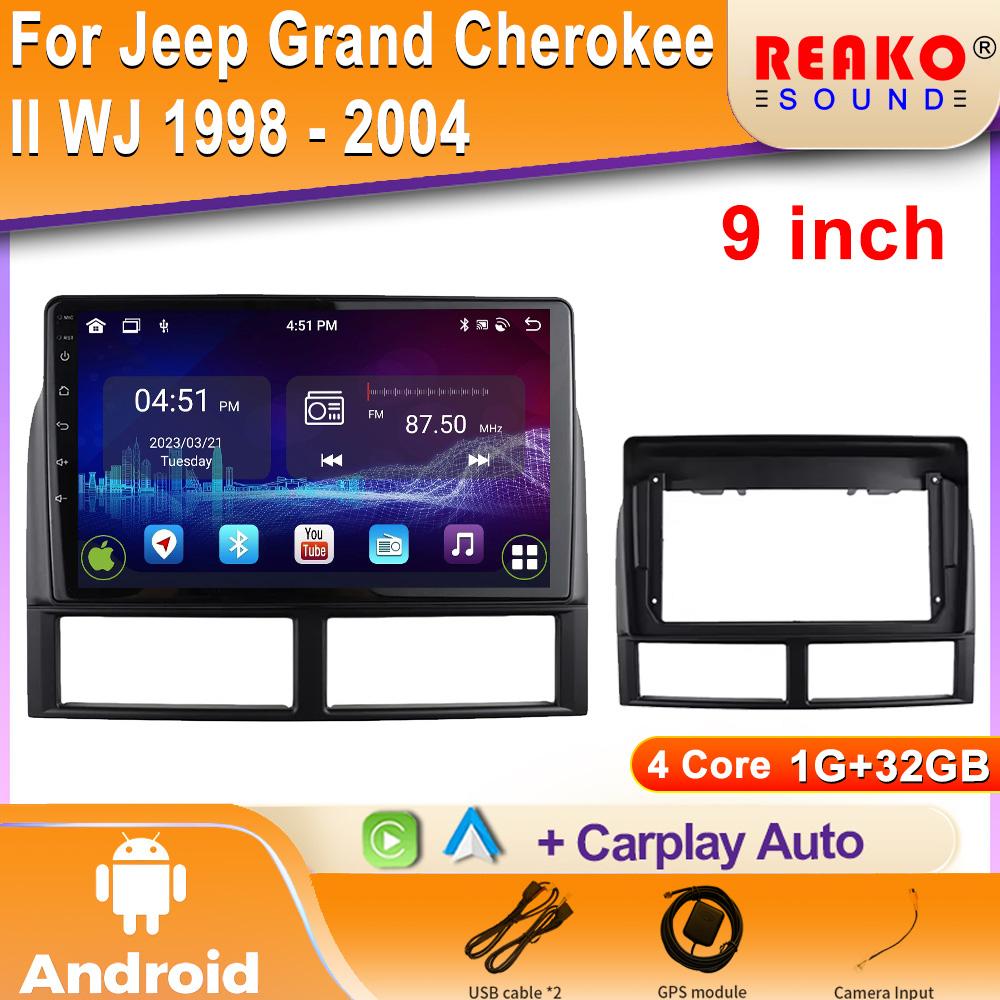 

Для Jeep Grand Cherokee II WJ 1998 - 2004 Android монитор экран автомобильный GPS wifi 4G видео Авторадио навигация стерео радио 4 core 1GB+32GB carplay