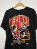 90s Washington Redskins Football Big Helmet Black T Shirt Reprint Unisex T-Shirt