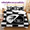 SC Freiburg Pattern Bedding Quilt Set Quilt Cover Pillowcase Home Decoration Birthday Gift (1 * duvet cover + 2 * pillowcase, without core)