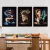 Vintage Hand Ground Coffee Canvas Painting Latte Planet Poster Prints Bars Kitchen Cafe Wall Art Picture Home Restaurant Decor