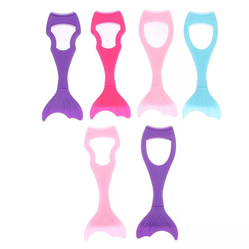 Silicone Mascara Shield Mermaid Extension Applicator Guard Detachable Eye Shadow Eyelashes Tools For Women Girls Beginners