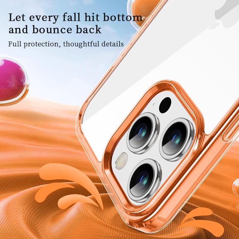 2023 New For iPhone 12 13 14 15 Pro Max Case Transparent Heat Dissipation and Anti Drop Airbag For iPhone 15 Cover Funda