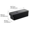Yamazaki Tower a airtight food container with approximately W10 x x with a 7710, deep-access, handle, black, D27.5 H8.4cm, bubble.
