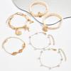Bracelet European and American jewelry women's rice bead alloy shell pendant niche bracelet high value