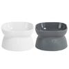 Raised Cats Food Bowls Plastic Cats Dish for Food or Water Tilted Feeding