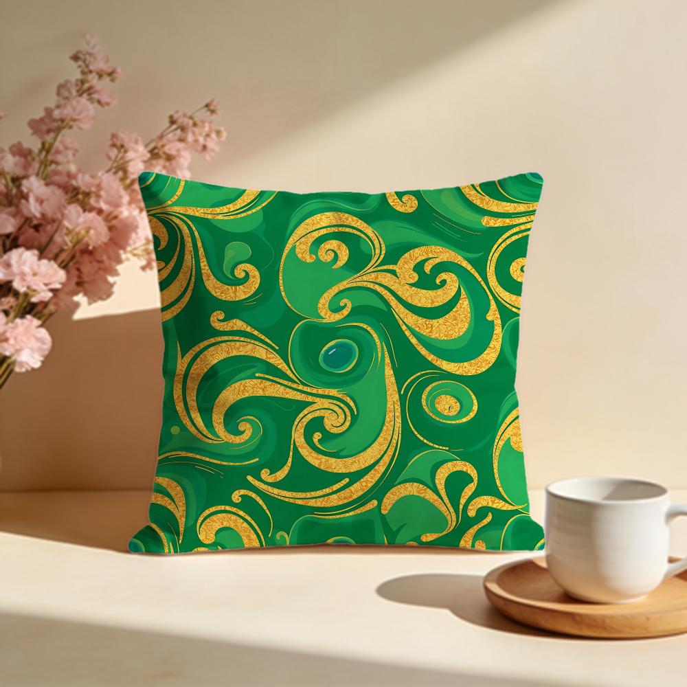 Opulent Glitter Fluid Pattern Cushion Cover Soft Pillow Cases for Home Bedroom Living Room Sofa