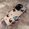 English Ink Dot Butterfly Is Suitable for Apple iPhone16/17Pro Mobile Phone Case 14 Color Silver 15 Matte 12 Silver 13/x
