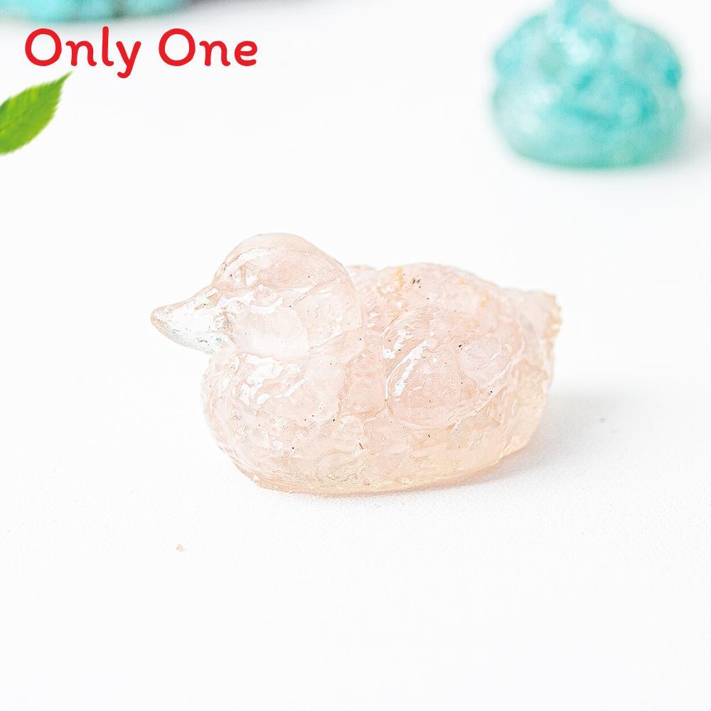 Water Crystal Resin Art Piece Duck Ornament For Home And Tabletop Decor