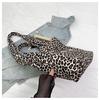 2025 Autumn/Winter Leopard Print Cute Single Shoulder Tote Bag - Large Capacity Shopping Handbag
