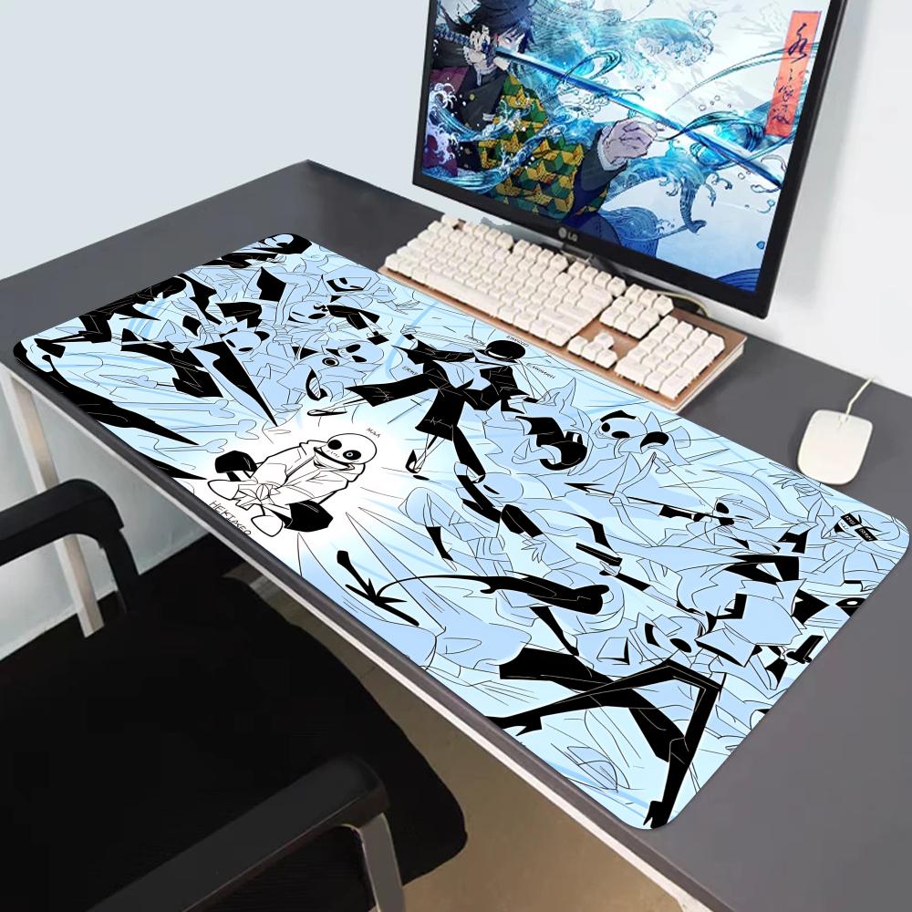 HYBXAXC Computer Laptop Mauspads Undertale Großes Gaming-Mauspad Tastaturpads Schreibtischunterlage PC-Gamer-Mausmatte Silikon-Mauspad