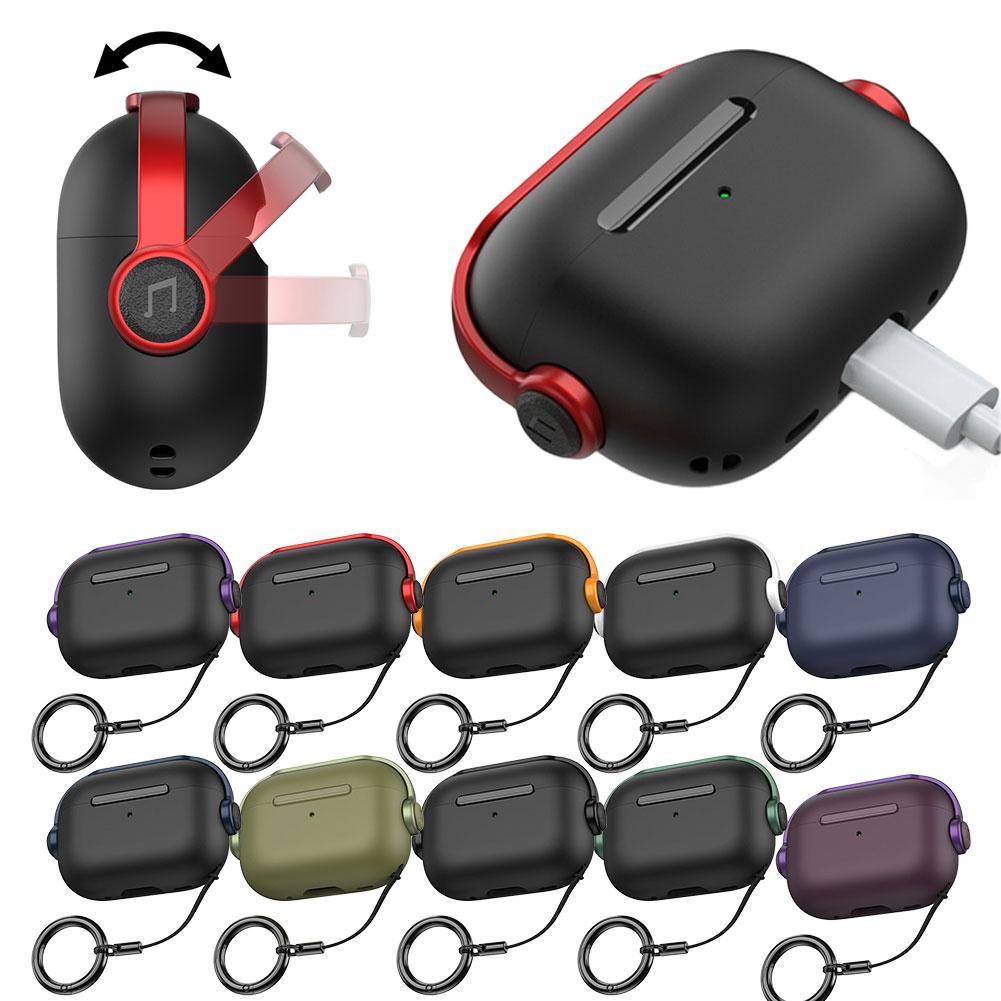 TPU Case For AirPods Pro 3 Generation 2025 Music Headset Earphone Protector Cover with Secure Lock&Keychain For AirPods Pro 3