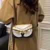Personalized Owl Small Bag Women's 2025 New European and American Fashion Rivets Niche Versatile Messenger Chain Small Square Bag