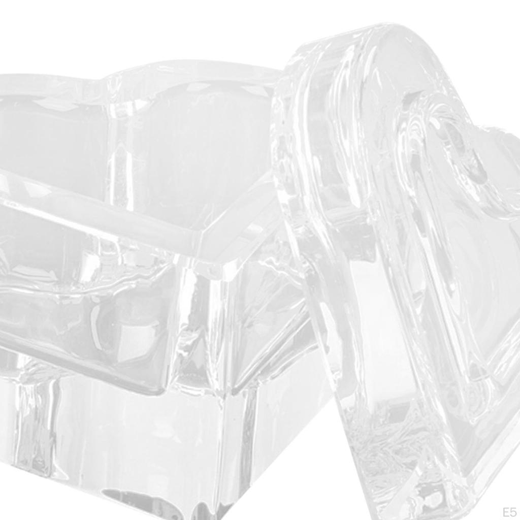 Elegant Glassware Nail Art Dappen Dish Set with Lid