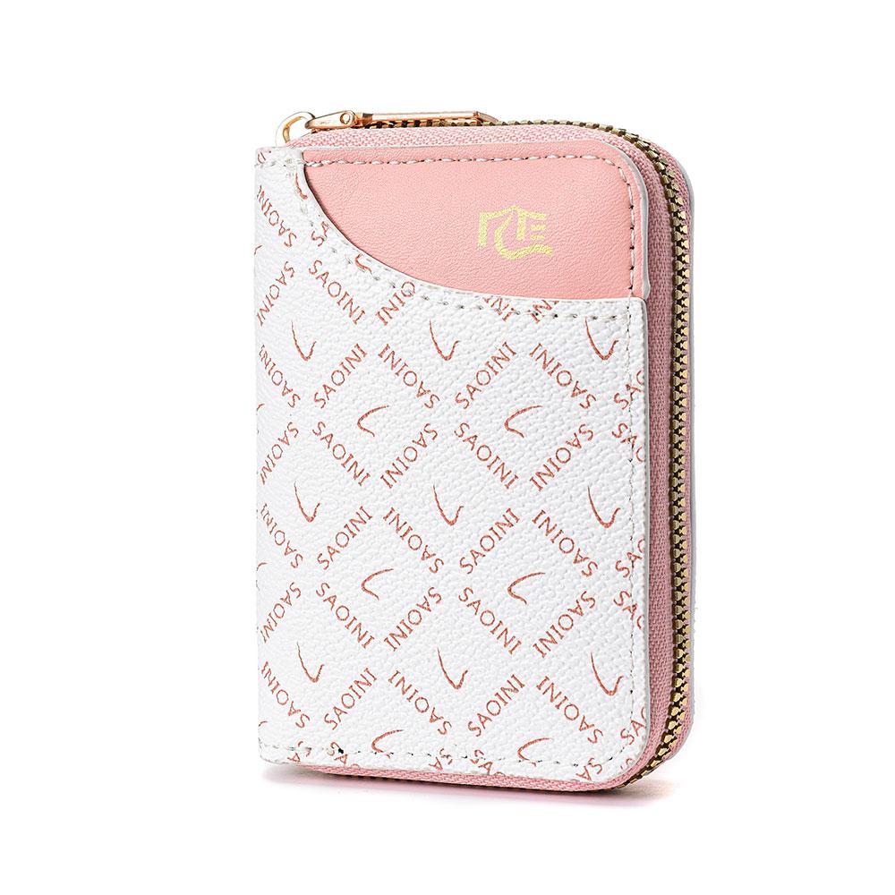 

Новый женский маленький кошелек Премиальный стиль Индивидуальность Женский держатель для кредитных карт Модный Многослотовый Кошелек на молнии для кредитных карт Женский