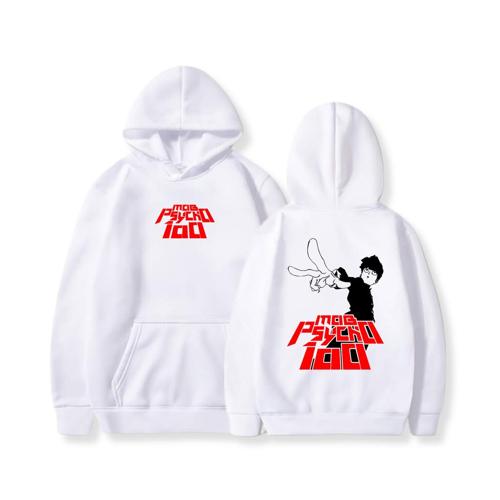 Shigeo Kageyama Mob Psycho 100 Hoodie Men Women Fleece Warm Sweatshirts Vintage Oversized Streetwear Y2k Pullover Tracksuit Female Male Clothing