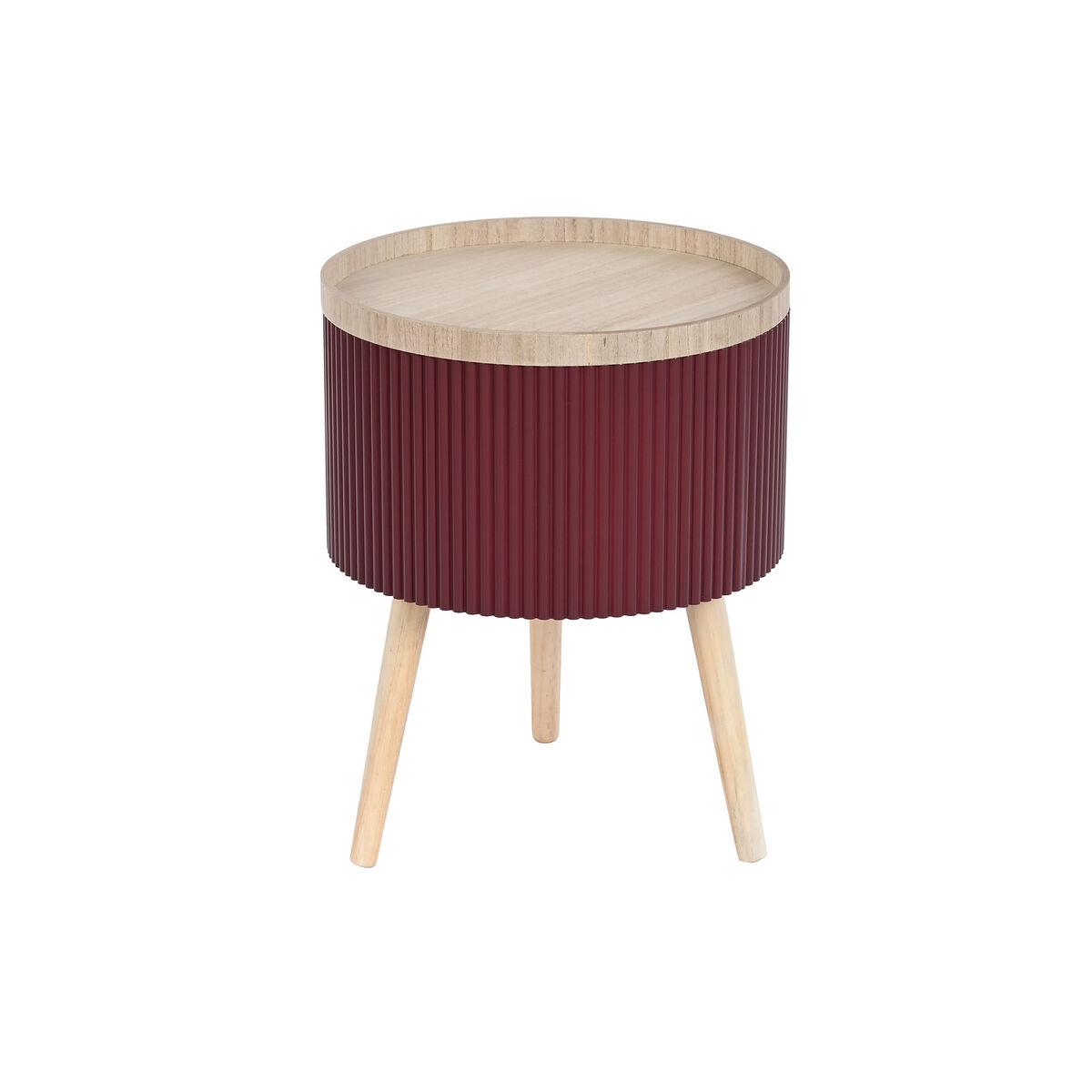 

Приставной столик DKD Home Decor 38,5 x 38,5 x 49 см Бордо Коричневый МДФ Дерево