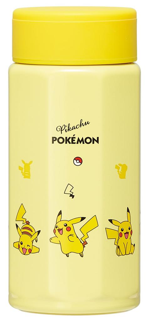 Skater Stainless Steel Mug Easy to Octagonal Insulated for Hot and Cold Pikachu for Bottle, 350ml, Hold, Shape, Drinks, Pokémon Design, Boys, STO4-A
