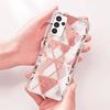Coque de Protection - Samsung - Galaxy A13 5G - Semi-rigide - Rose Motif Marbre - Légère