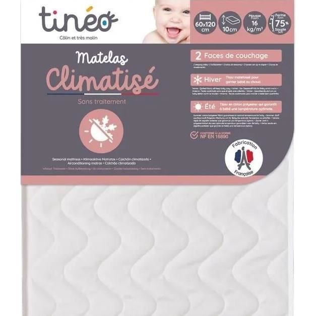 Babymadrass Klimatisert TINEO 60x120 cm