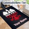 Custom Text Printed Rug Poland Non Slip Floor Carpet For Home Room Decor
