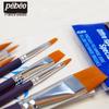Beibiao 8-Piece Nylon Brush Set for Watercolor, Gouache, Acrylic, and Oil Painting