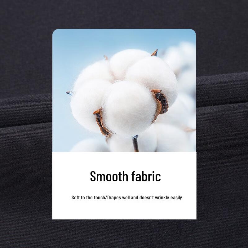 Caizi Men's Straight-Leg Casual Pants with Bamboo Embroidery