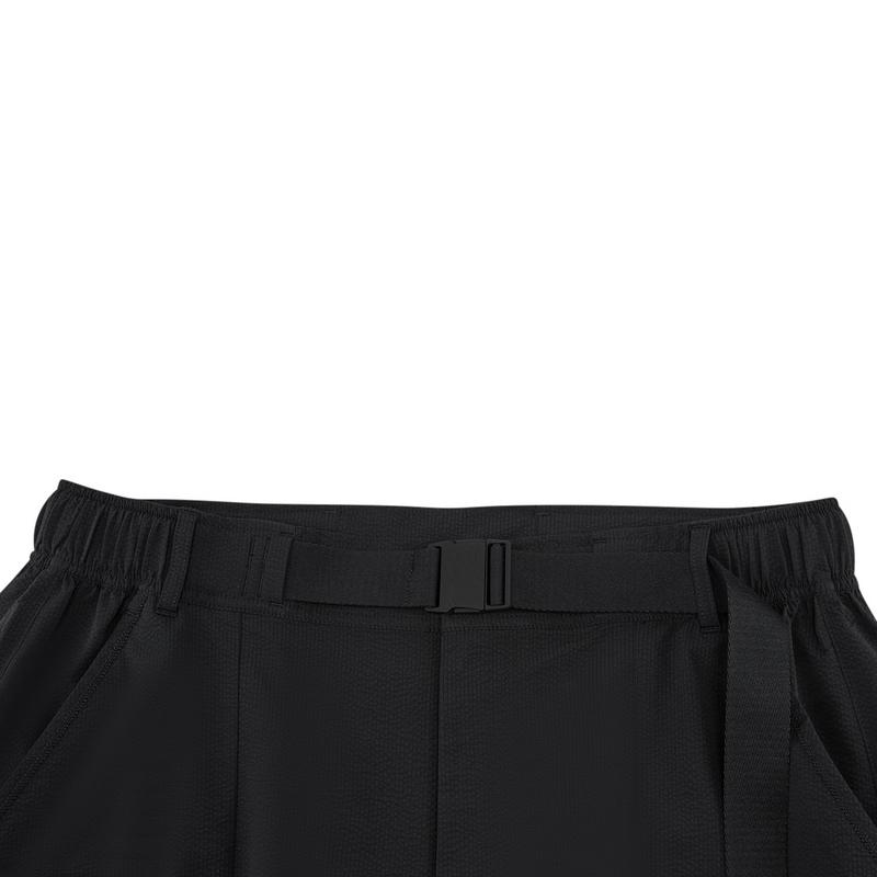 Li Ning X Jackie Chan Collaboration Kung Fu Series Urban Functional Cargo Shorts Unisex shorts Black AKSW173-2