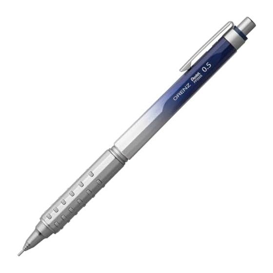 Pentel Orenz AT Limited Edition 0.5mm Gradient Blue Automatic Lead-Advancing Mechanical Pencil XPP2005-GCAMZ Dual Grip