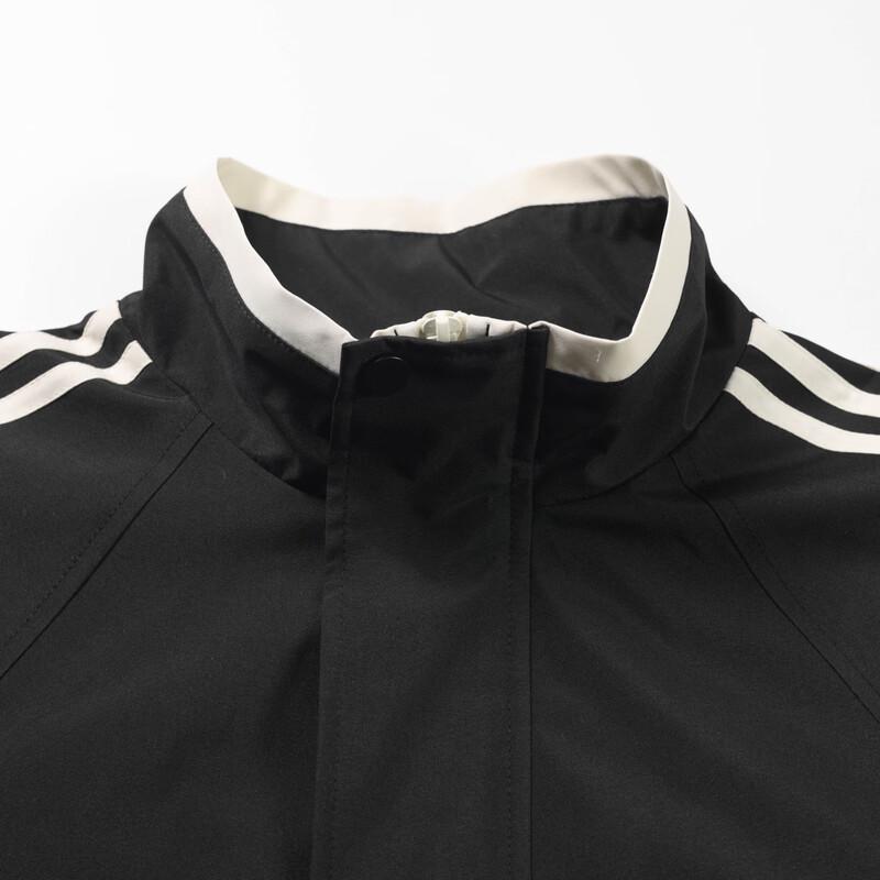 Men's Retro Striped Stand-Up Collar Jacket