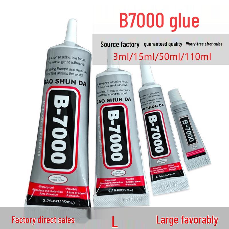 B7000 Transparent Rhinestone & Fabric Glue with Needle Tip for Jewelry Making and DIY Crafts