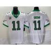 Philadelphia Eagles NFL Jersey 1 Jalen Hurts Green Embroidered Football Shirt Men