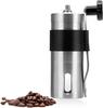 MOPCONY Small Mini Coffee Grinder, Manual Coffee Bean Grinder with Stainless Steel and Ceramic, Washable, Adjustable Coarseness, Portable Kitchen