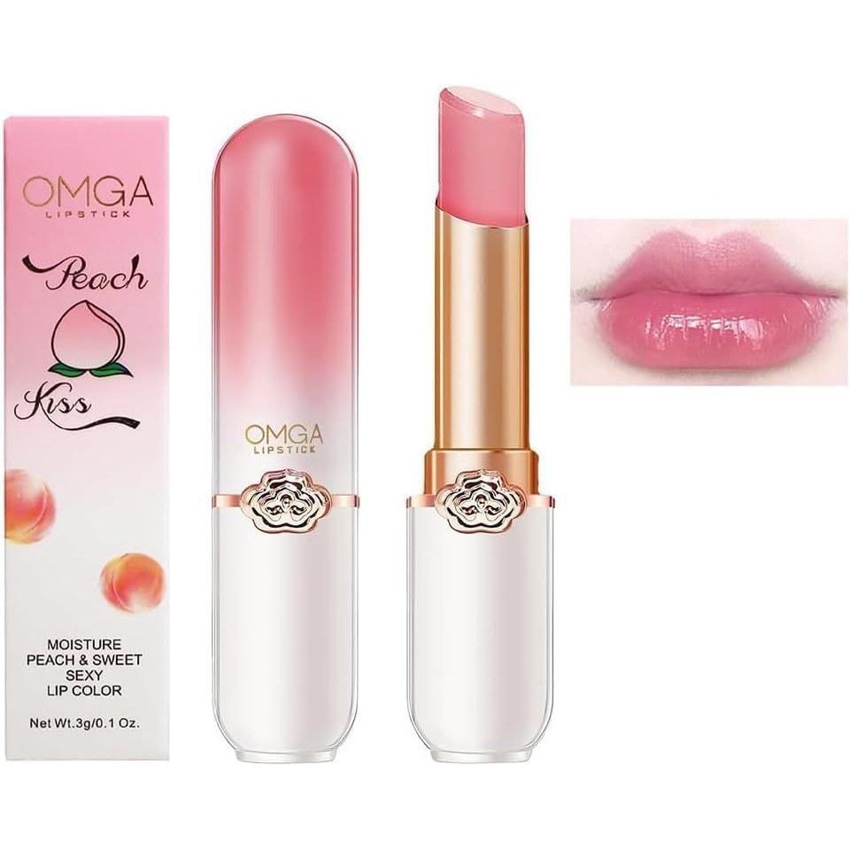 LIANGNISHI color-changing lipstick temperature-changing jelly moisturizing lip cream peach lipstick-06#peach