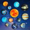 8/13pcs Creative Planets Universe Refrigerator Magnets Cute Astronomical Teaching Aids Magnets Fridge Photo Message Decorative