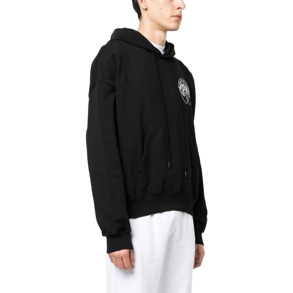 Off-White Hand Arrow Boxy Hoodie Black/White Men Tops OMBB110S23FLE0031001
